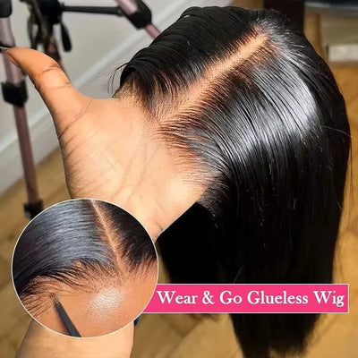 5x5 Glueless Wig Human Hair Ready To Wear Preplucked Pre Cut Hair Wig 100% Human Hair