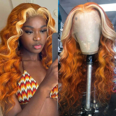 Ginger Blonde Curly Wig