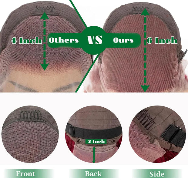 99J Burgundy HD Lace Wig