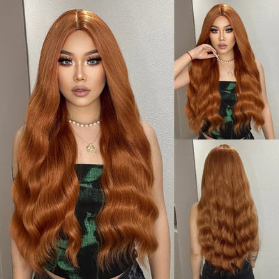 Ginger Curly Wig HT