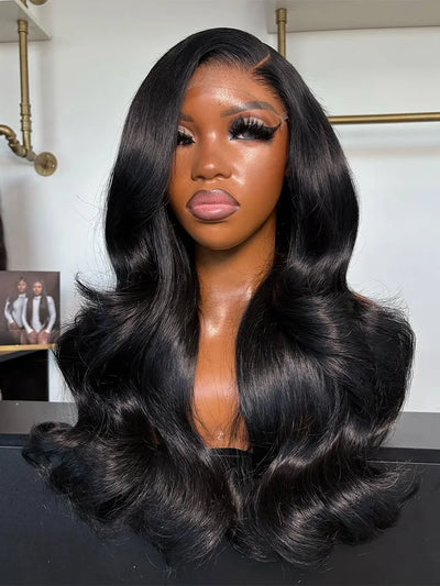 40 Inch Body Wave 13x6 Hd Lace Frontal Wig Human Hair 360 Brazilian Pre Plucked Lace 250 Density