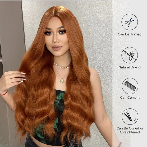 Ginger Curly Wig HT