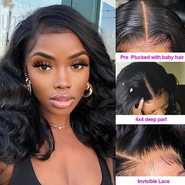 4x4 Glueless Bob Wig