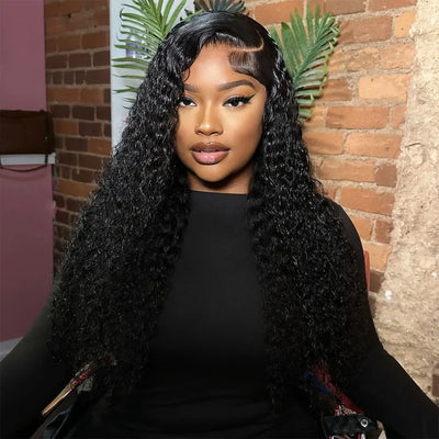 40 Inch Water Curly 13x6 HD Transparent Lace Frontal Human Hair Wigs 200% Brazilian Loose Deep Wave Glueless Wig